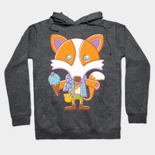 Fox with Ice Cream Hoodie